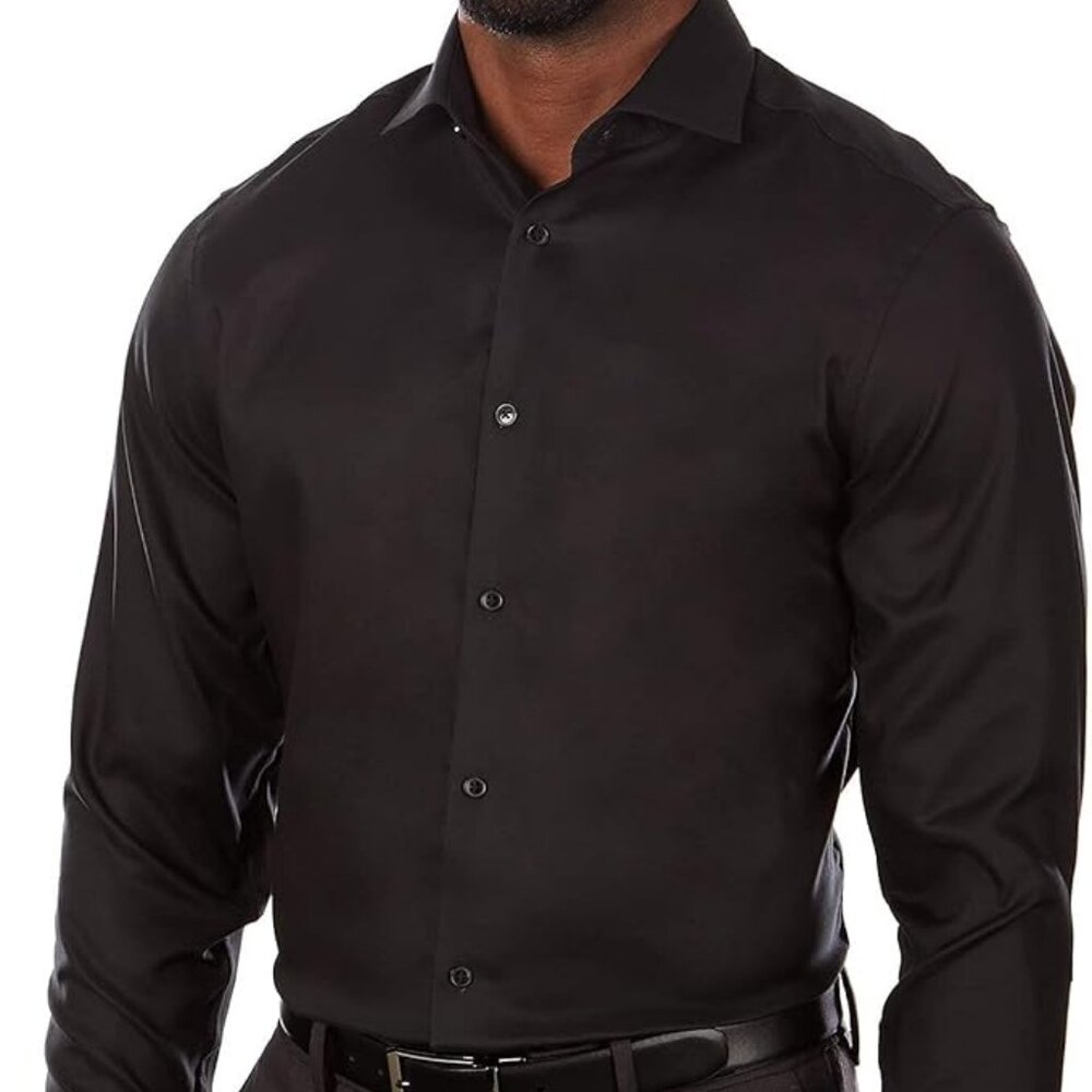 Calvin Klein Men's Dress Shirt Slim Fit Non Iron Stretch Solid